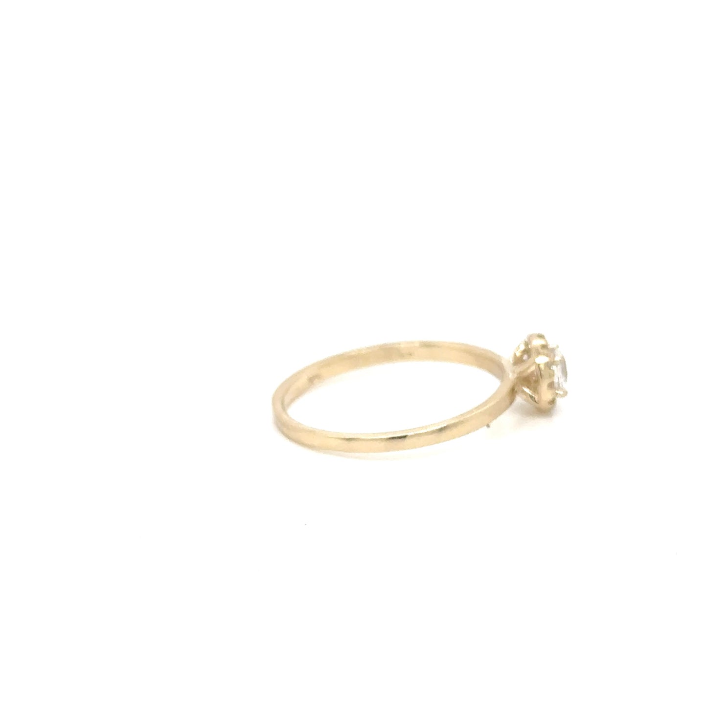 Anillo Compromiso Oro 14k Amarillo #11944
