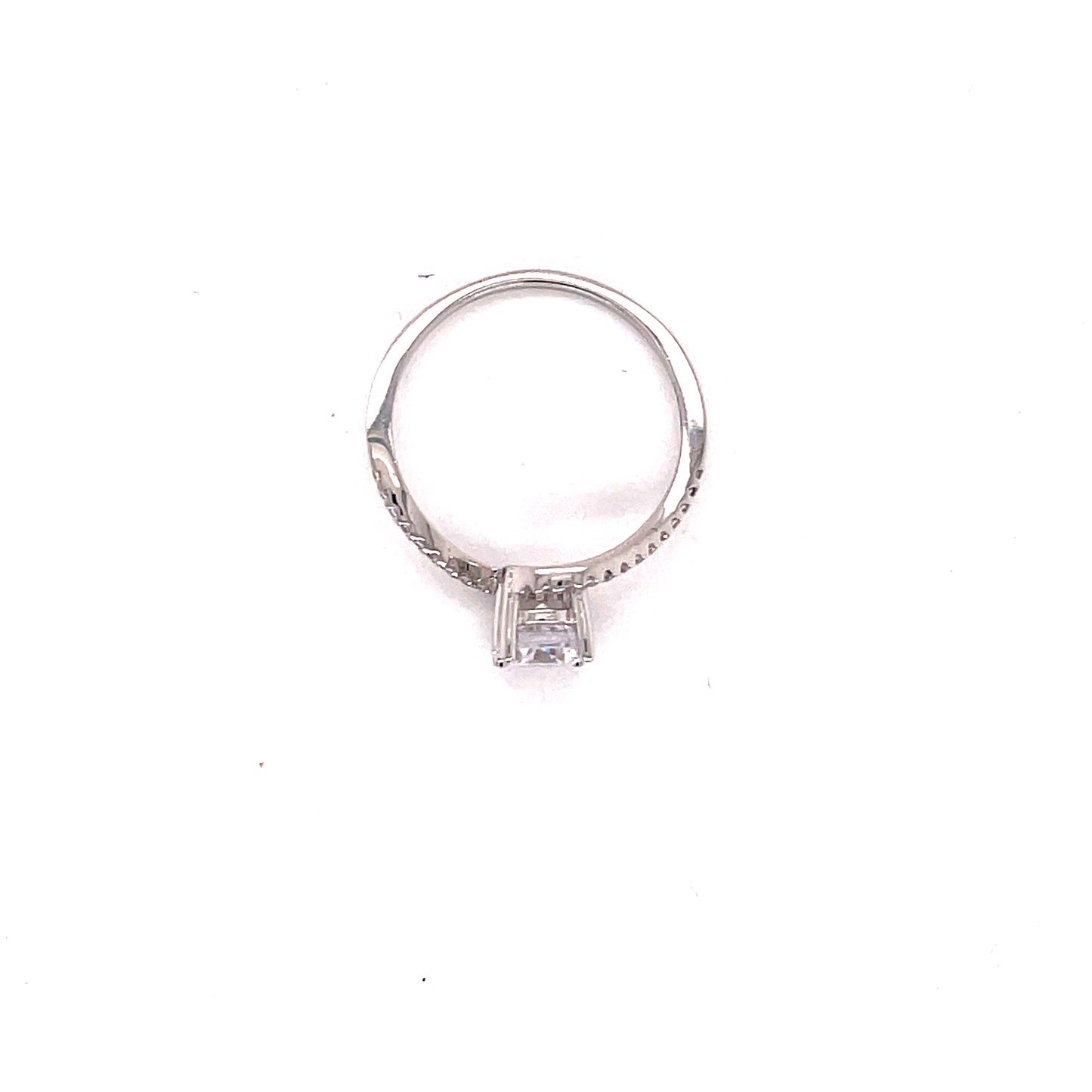 Anillo compromiso Oro Blanco 14k #8098
