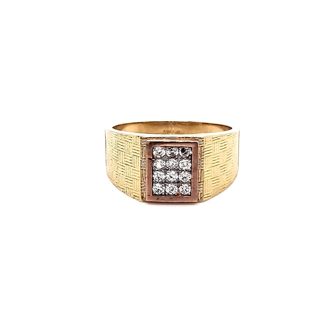 Anillo Caballero Oro 10k #8002