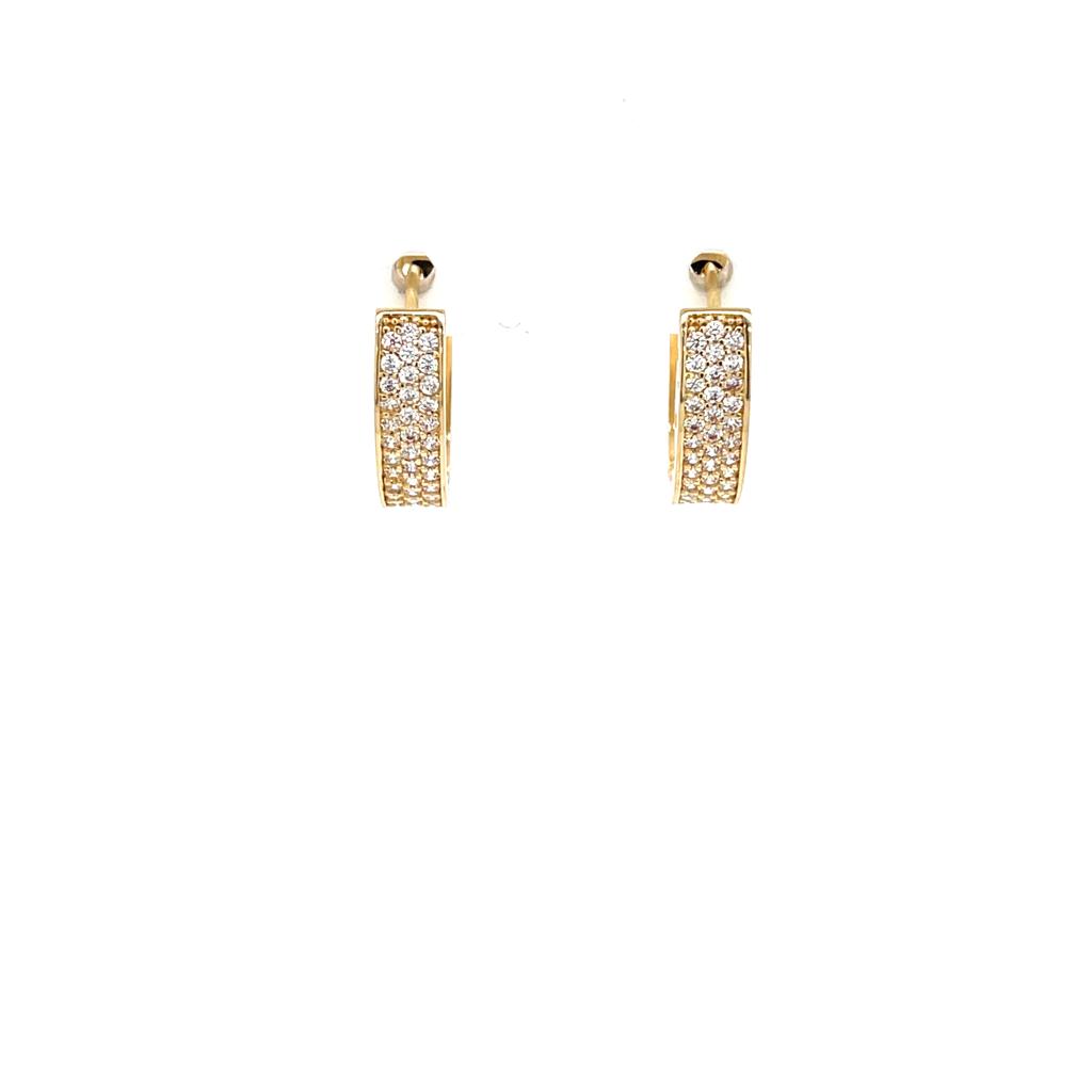 Arete Oro 14k #9648
