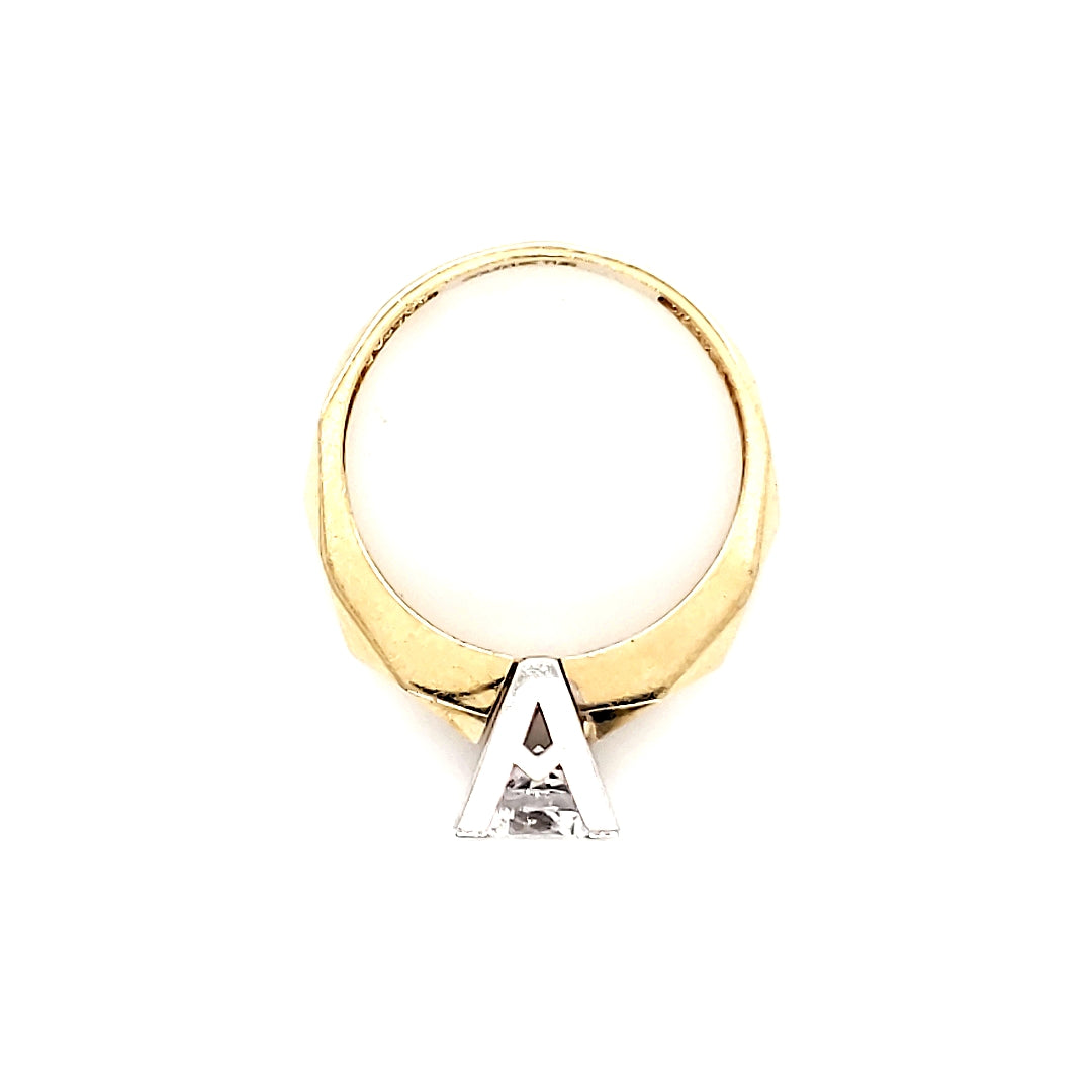 Anillo compromiso Oro 14k Amarillo #7889