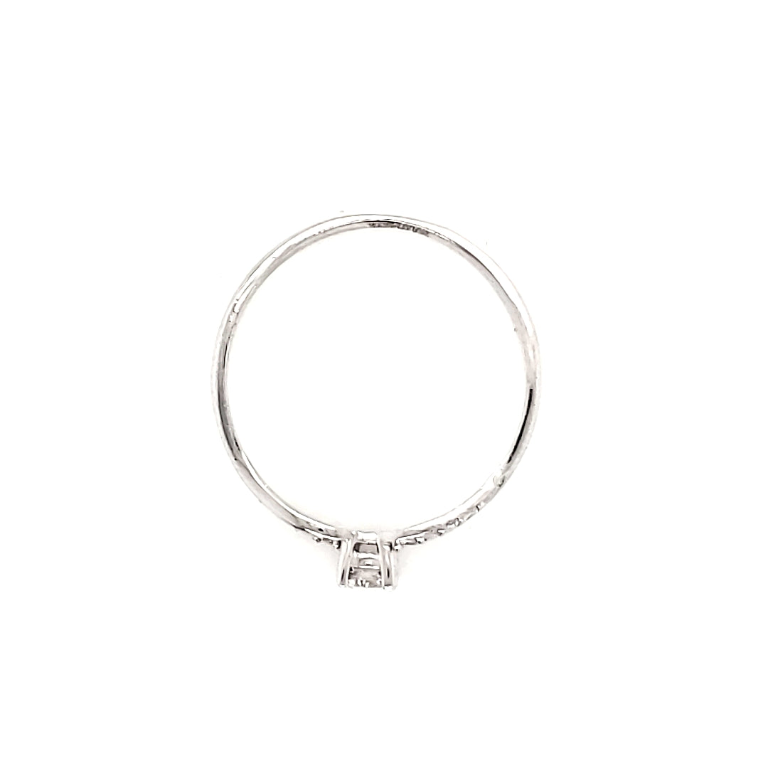 Anillo compromiso Oro Blanco 14k #7915