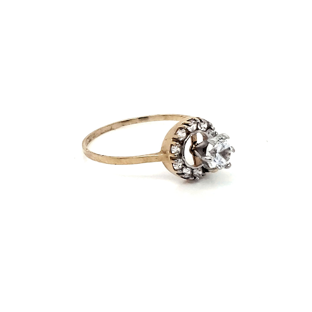 Anillo compromiso Oro 10k #4309