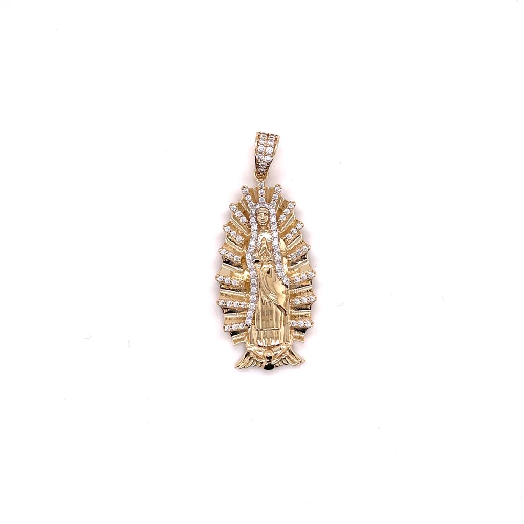 Dije Virgen Oro Amarillo 10k #9280