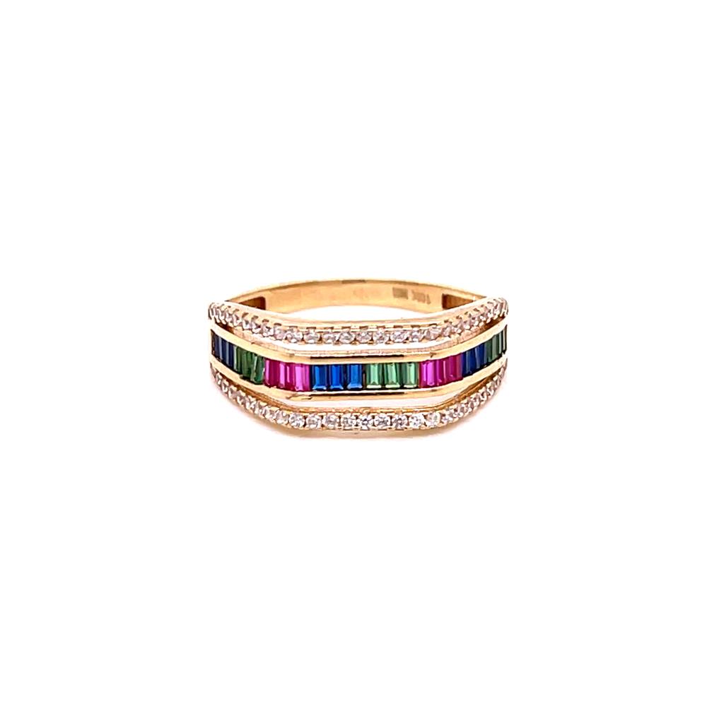 Anillo Oro Dama 10k #9124