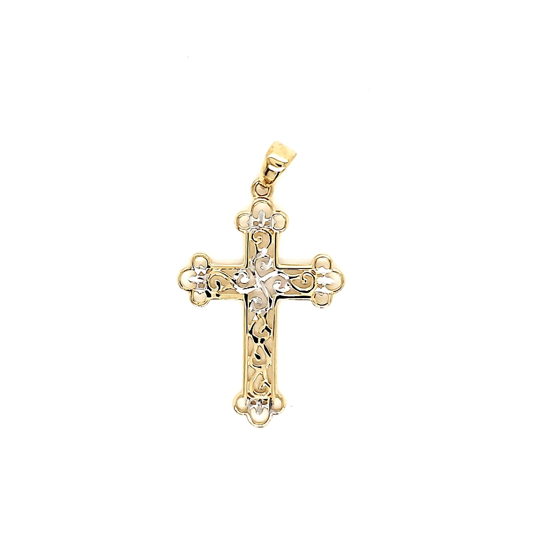 Cruz Oro Amarillo 14k #7835