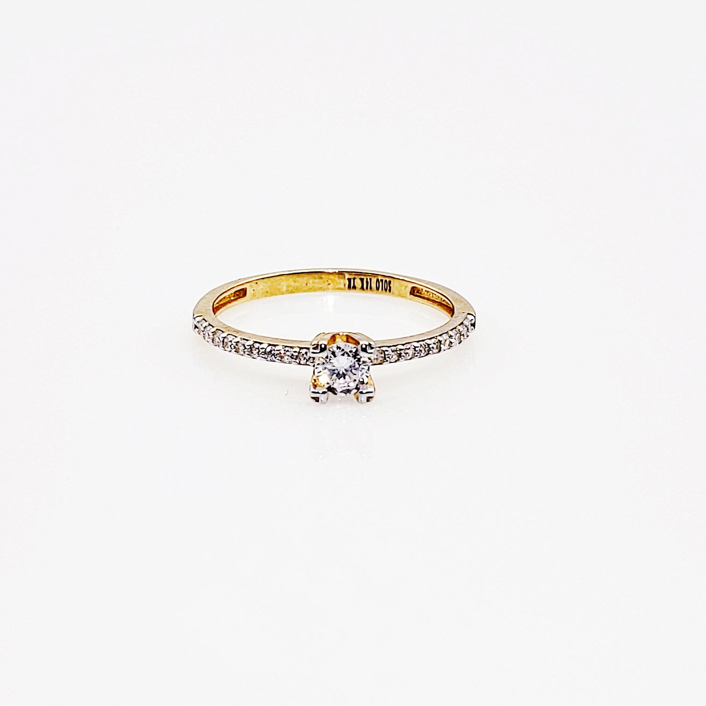 Anillo compromiso Oro 14k #4382