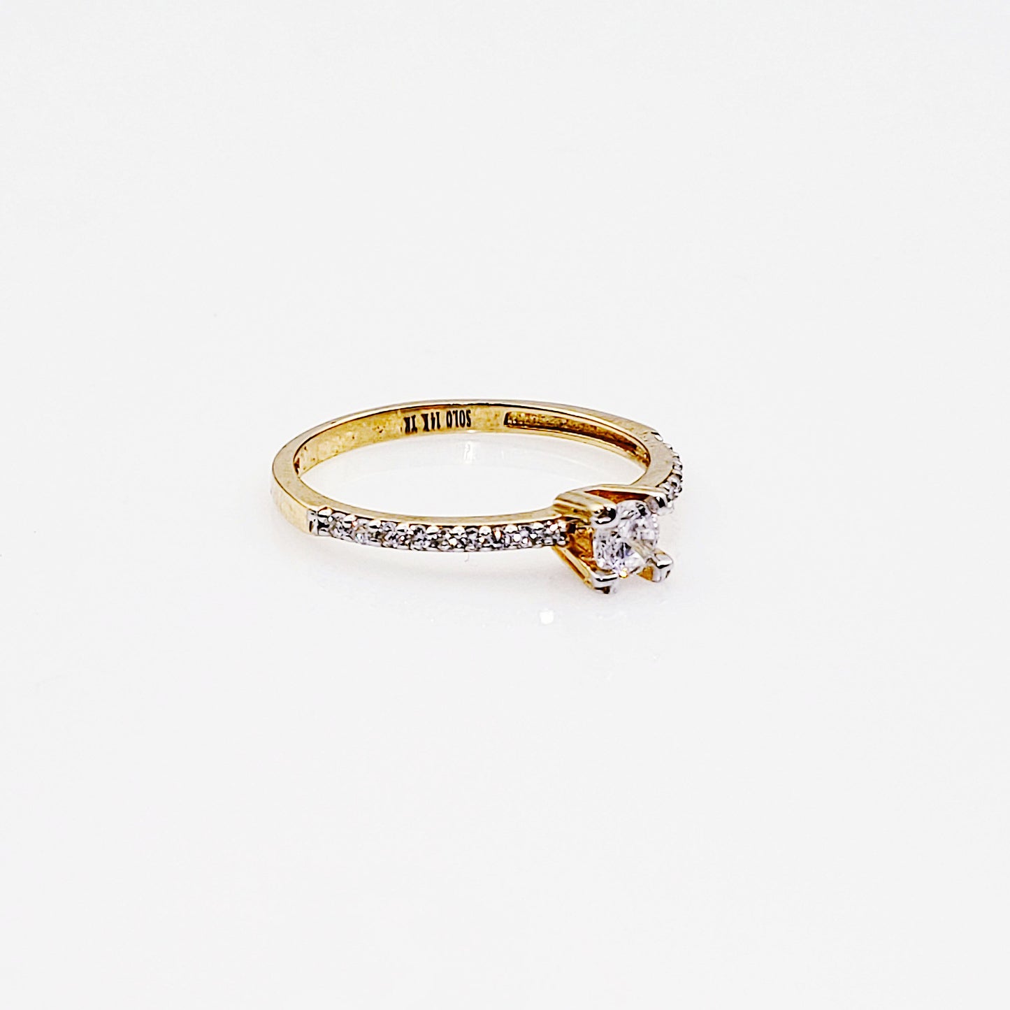 Anillo compromiso Oro 14k #4382