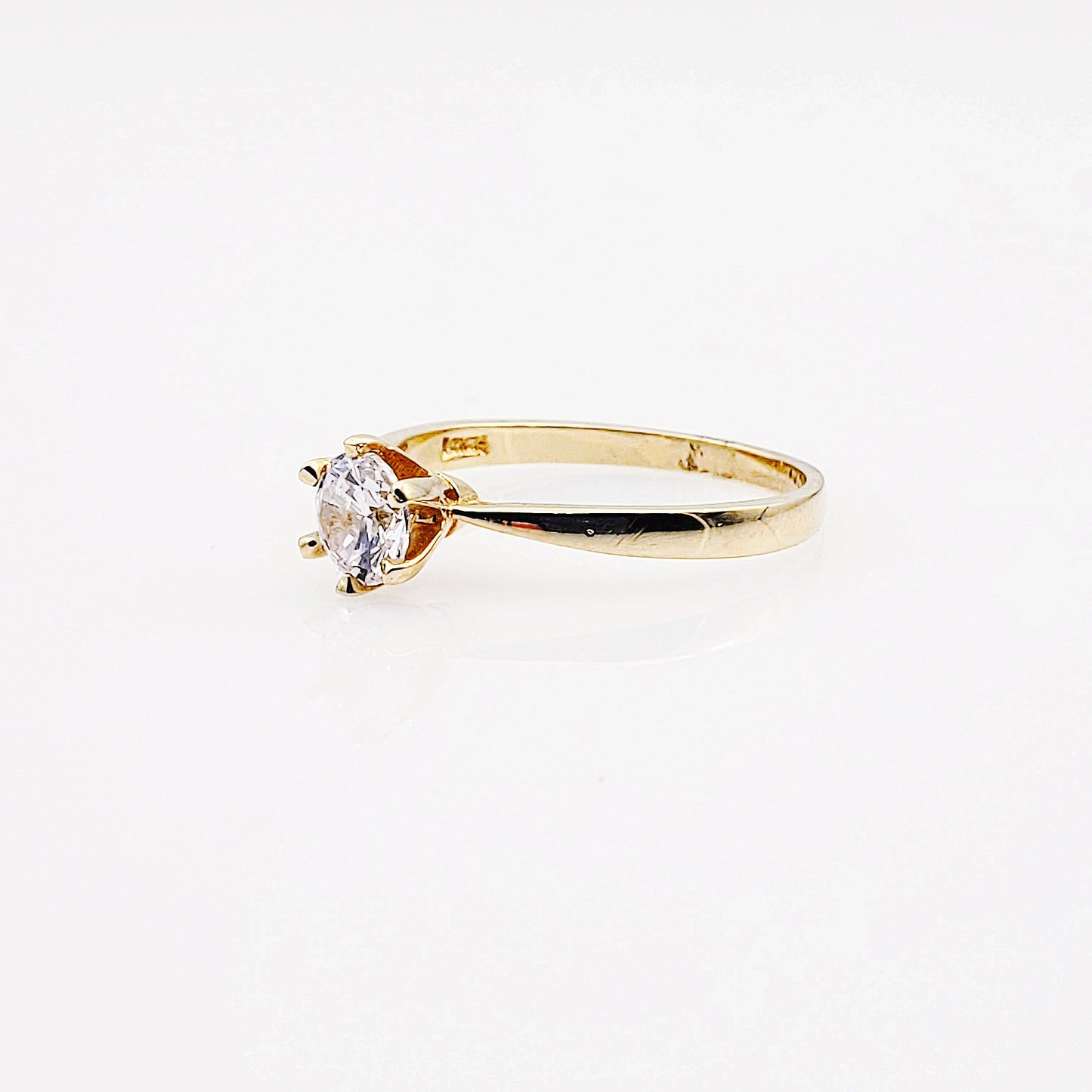 Anillo compromiso Oro 14k #7753