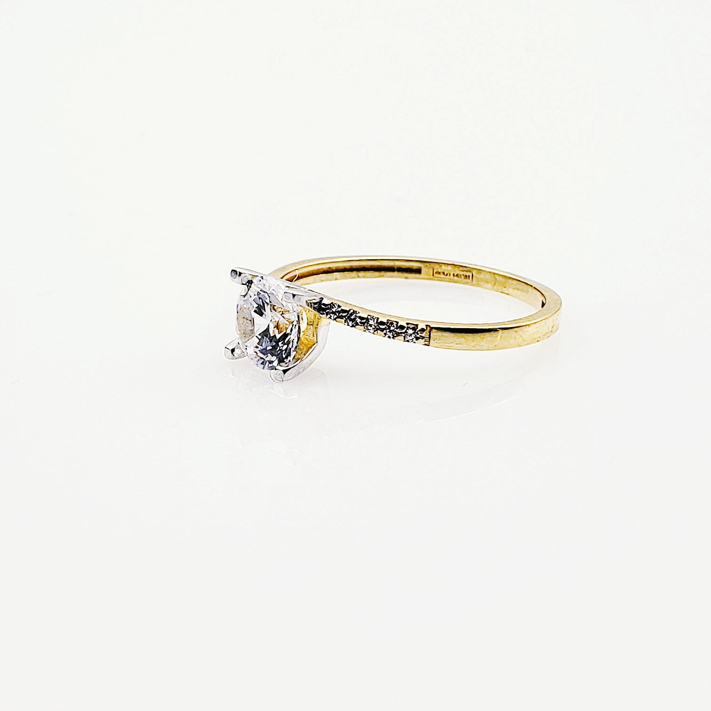 Anillo compromiso Oro 14k #7389