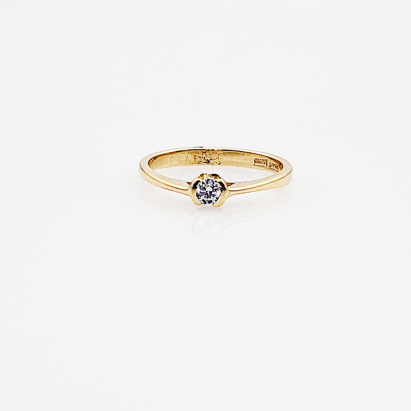Anillo compromiso Oro 14k #4332