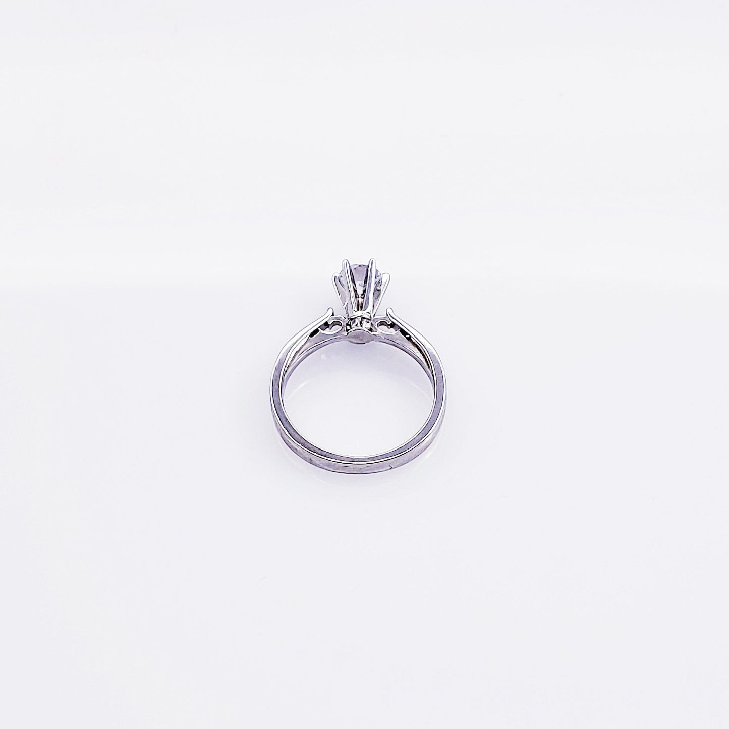 Anillo compromiso Oro Blanco 14k #1887