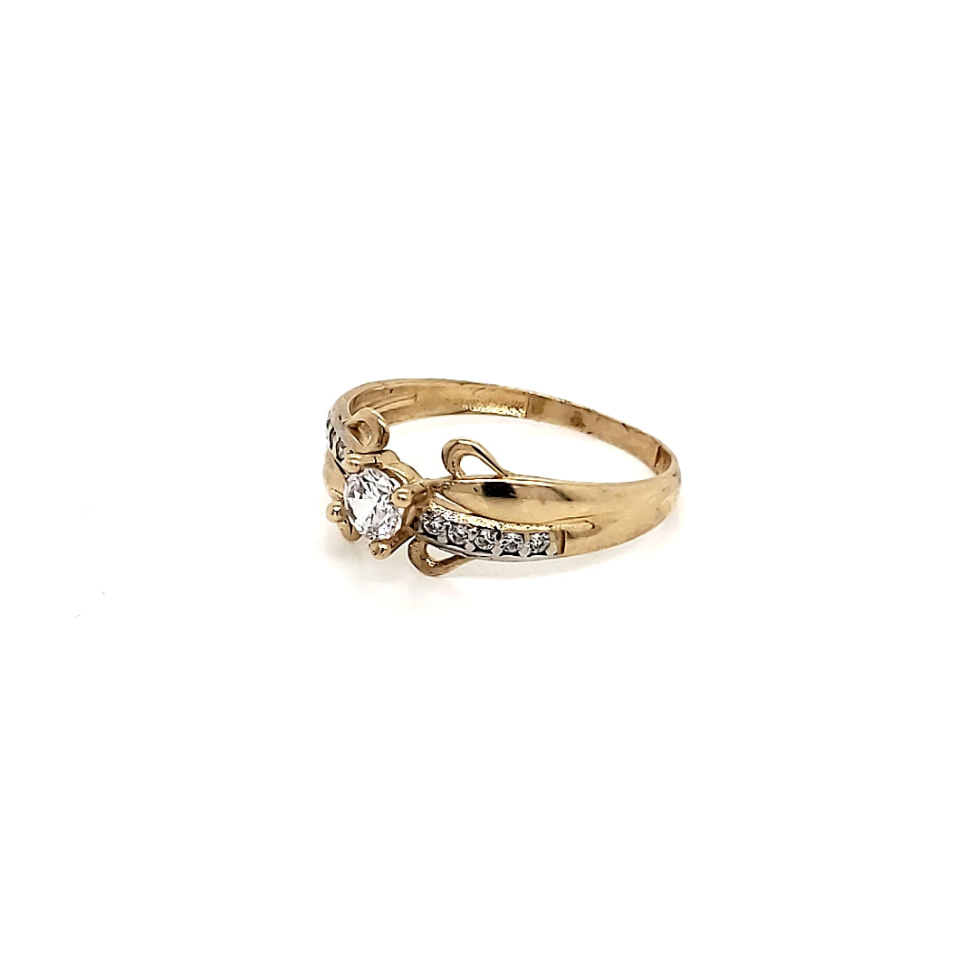 Anillo compromiso Oro 10k #6462
