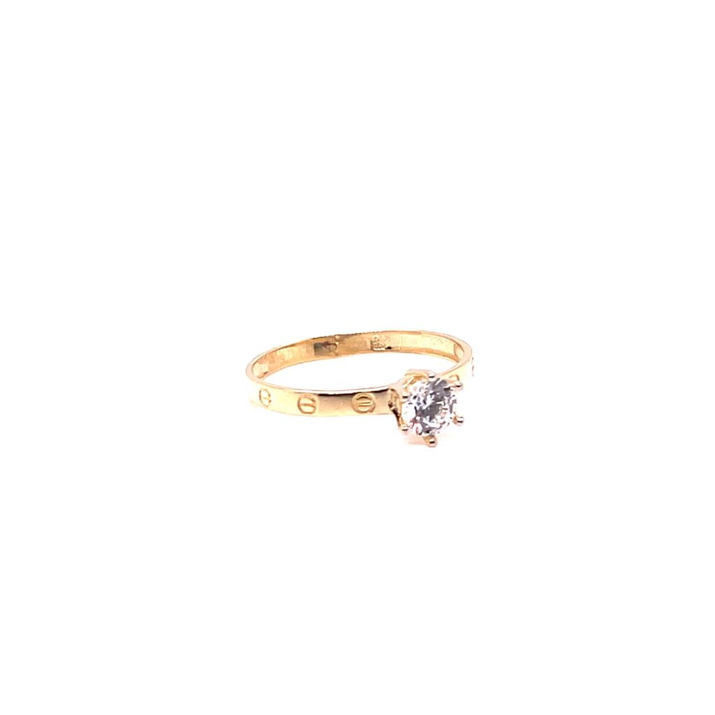 Anillo compromiso Oro 10k #9106