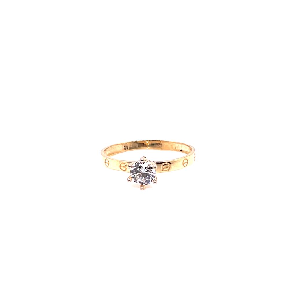 Anillo compromiso Oro 10k #9106
