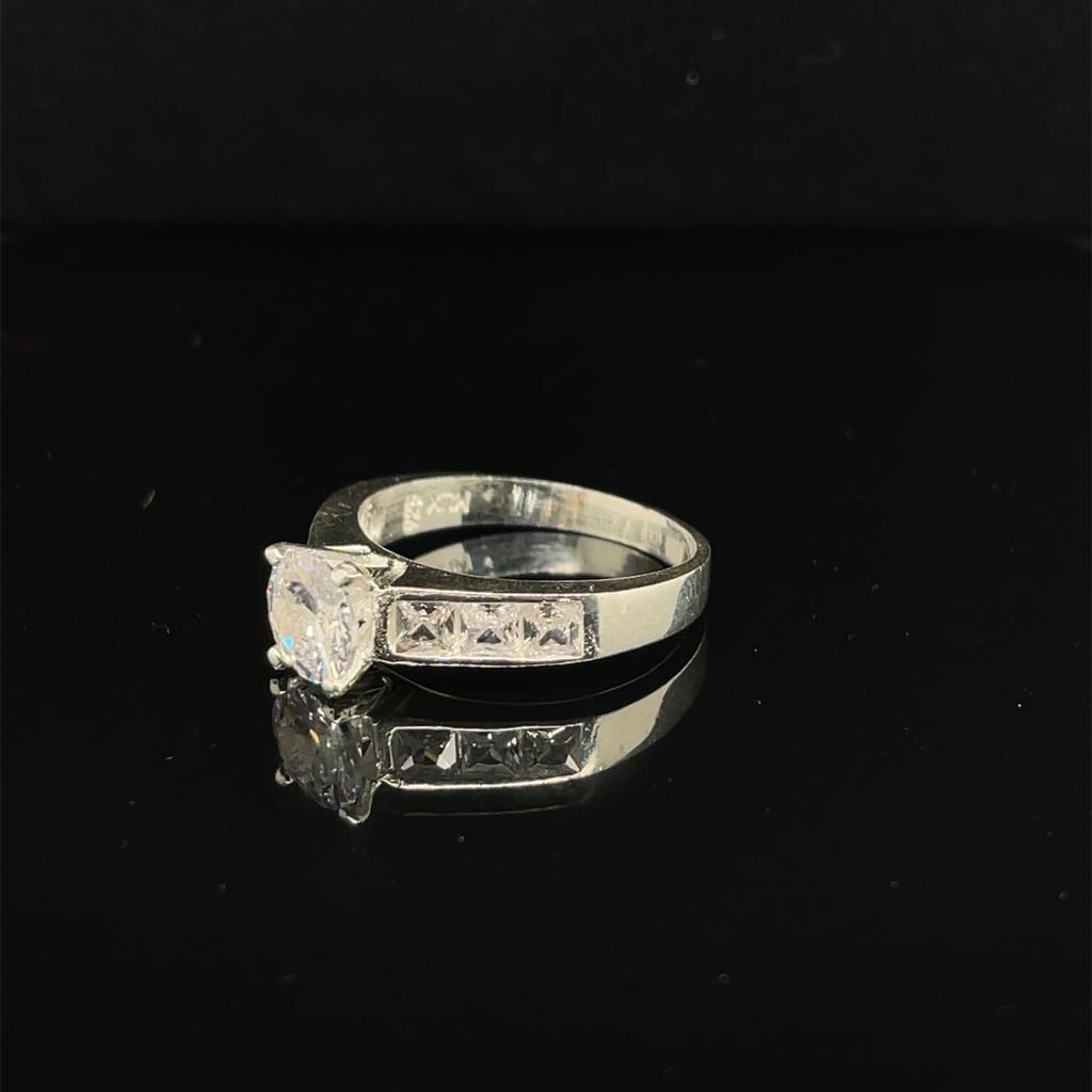 Anillo compromiso Plata #8984