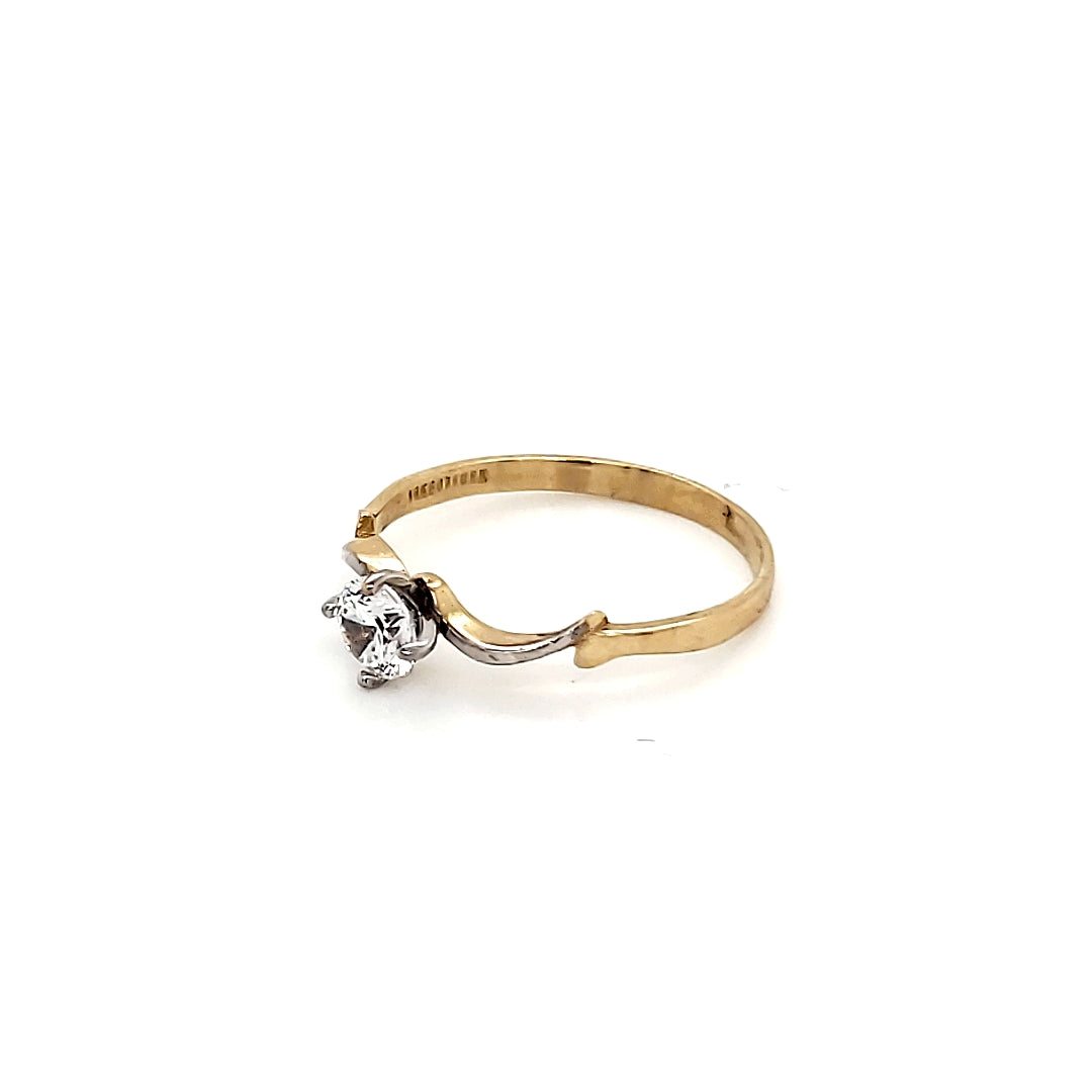 Anillo compromiso Oro 10k #5386