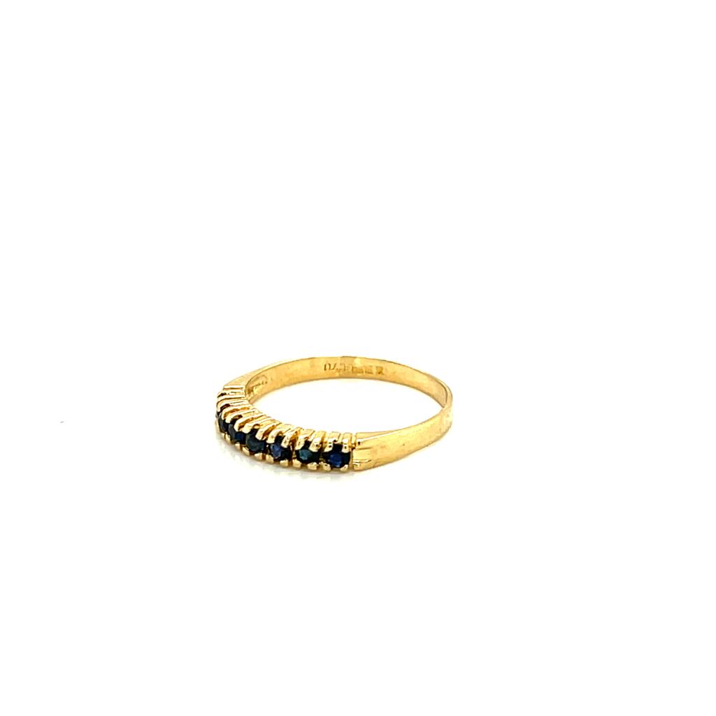 Churumbela Oro 14k Amarillo .41 Ct TW Zafiro #9763