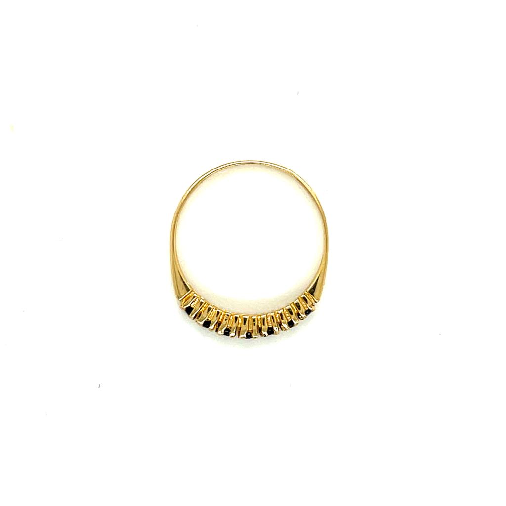 Churumbela Oro 14k Amarillo .41 Ct TW Zafiro #9763