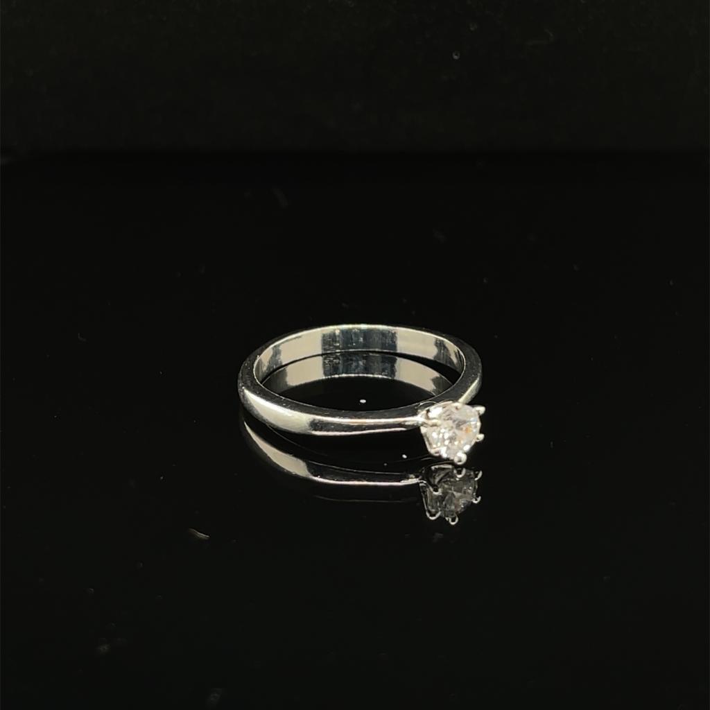 Anillo compromiso Plata #8982