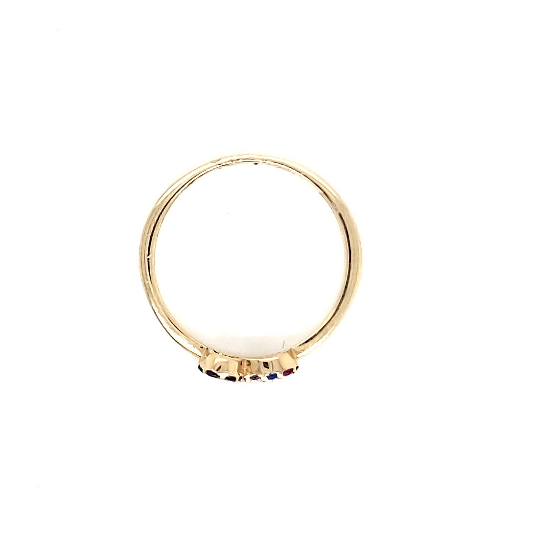 Anillo Oro Dama 10k #7589