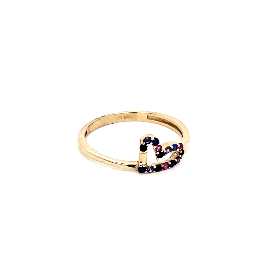 Anillo Oro Dama 10k #7589