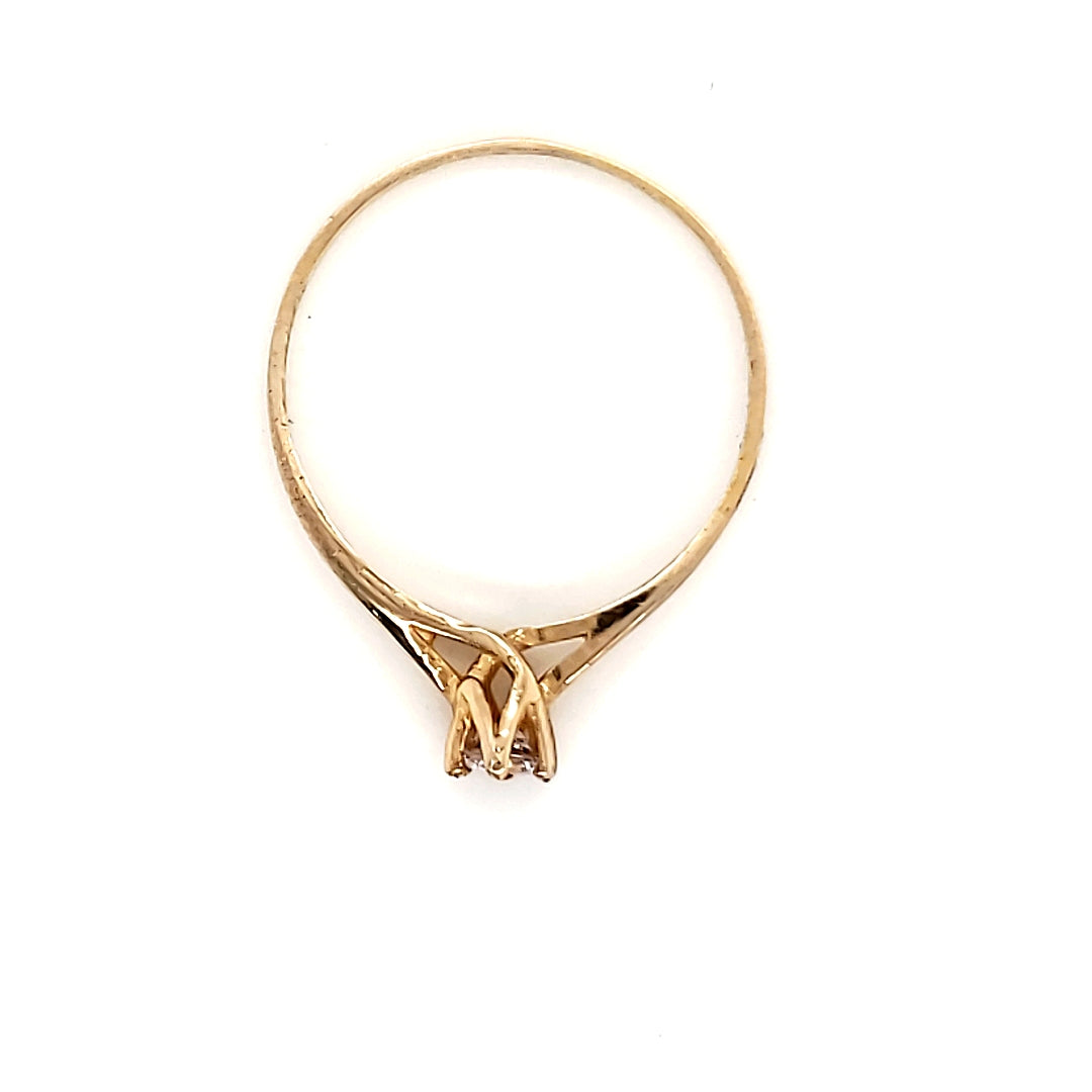 Anillo compromiso Oro 10k #6792