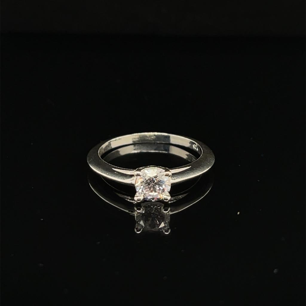 Anillo compromiso Plata #8986