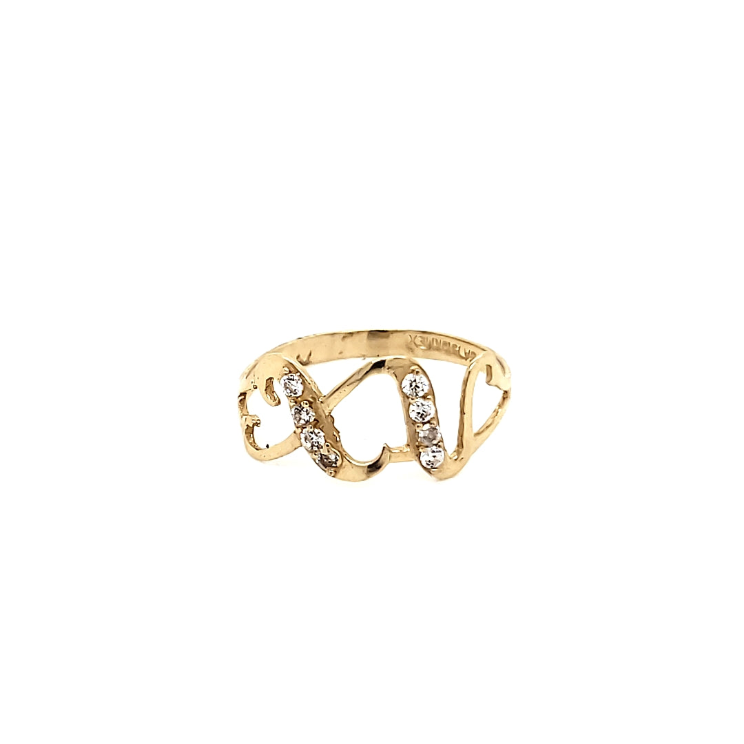 Anillo Oro 10k 15 años #3774