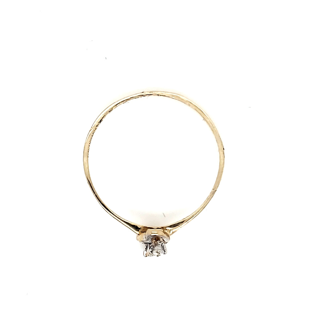 Anillo Oro Dama 10k #7539
