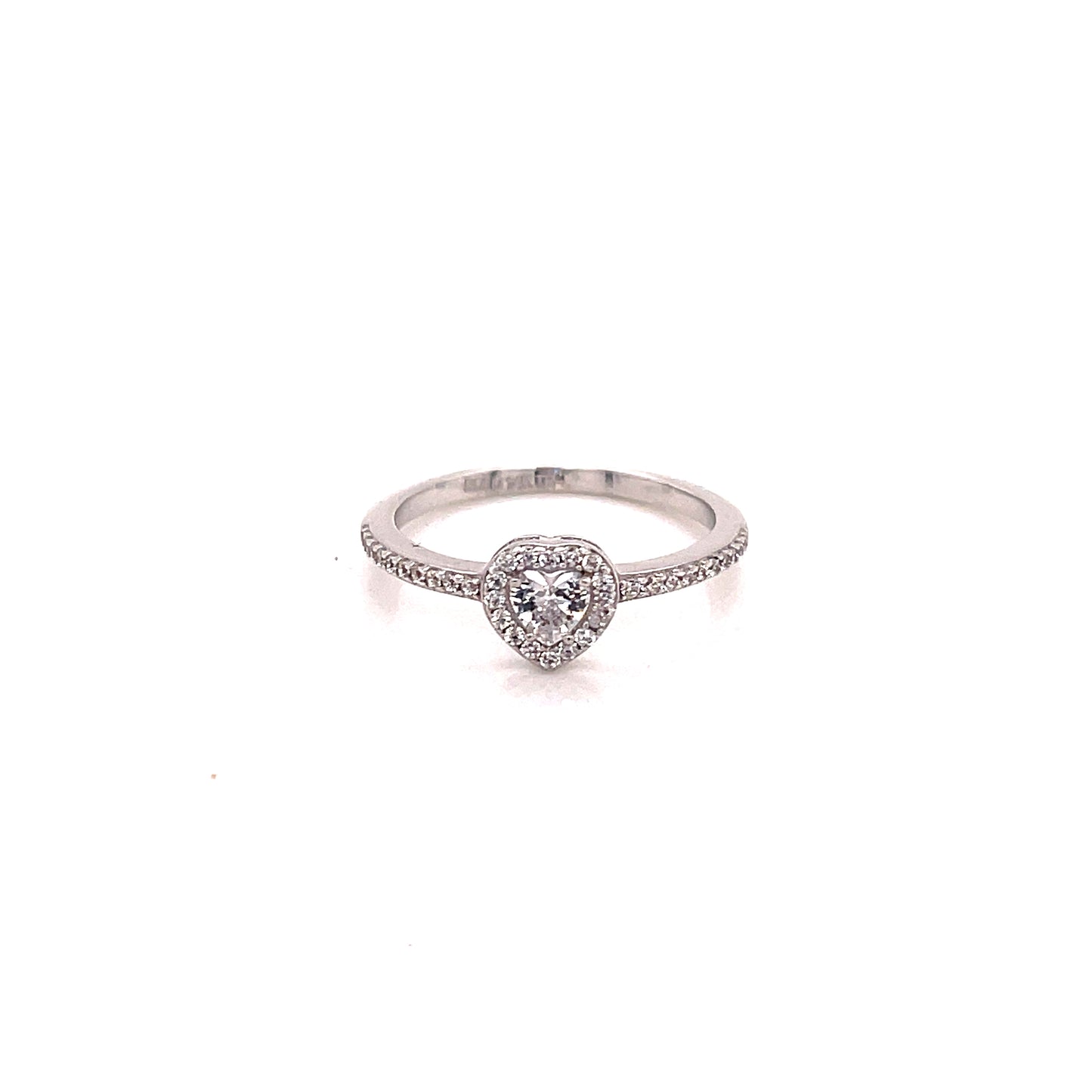 Anillo compromiso Oro Blanco 14k #8092