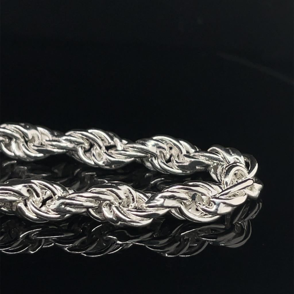 Cadena Caballero Plata #8957
