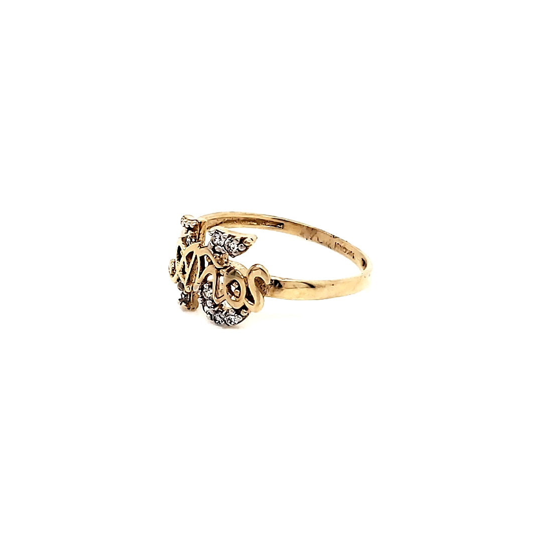 Anillo Oro 10k 15 años #7545