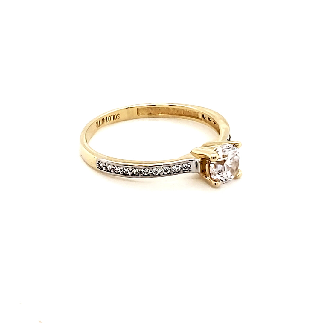 Anillo compromiso Oro 14k #7905