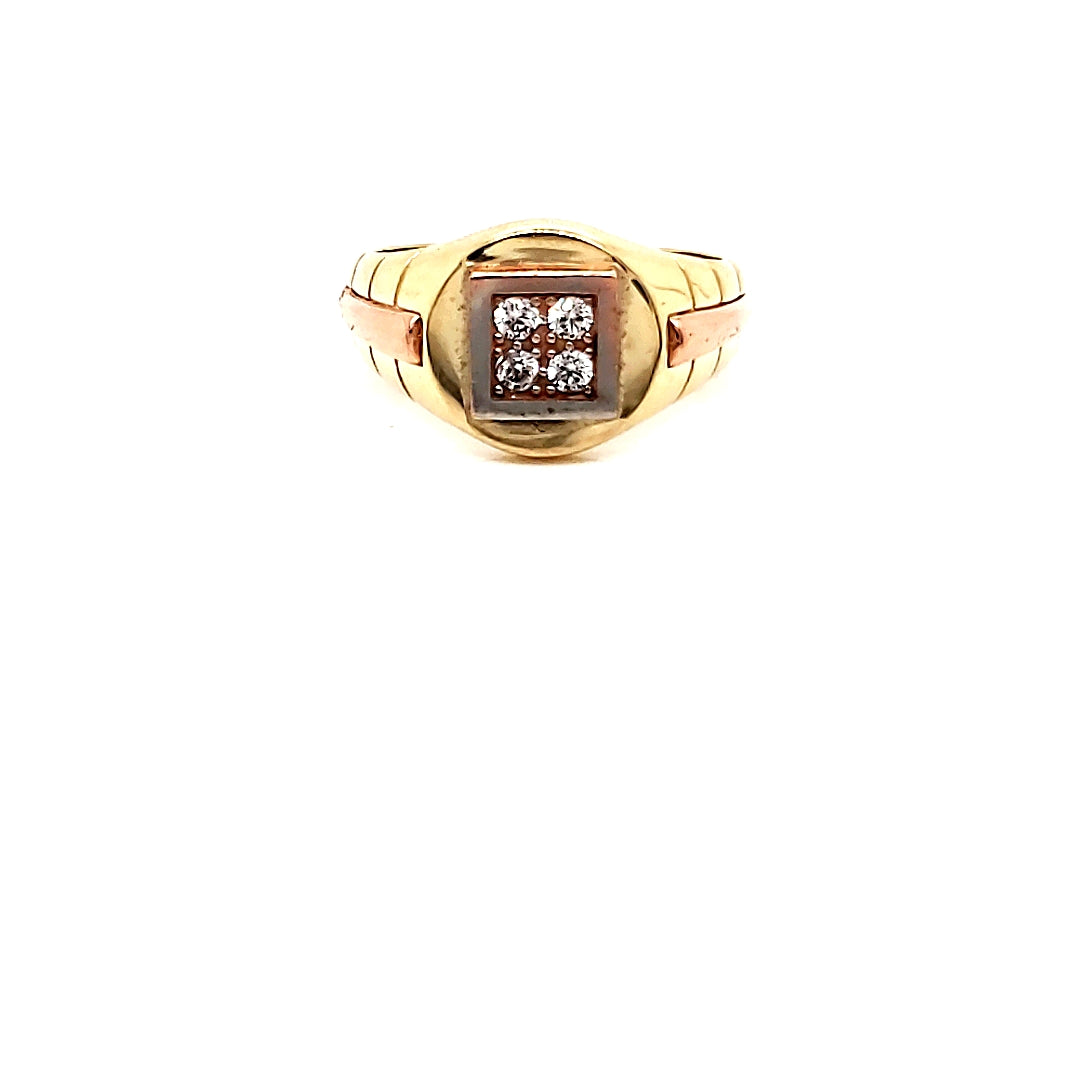 Anillo Caballero Oro 10k #8001