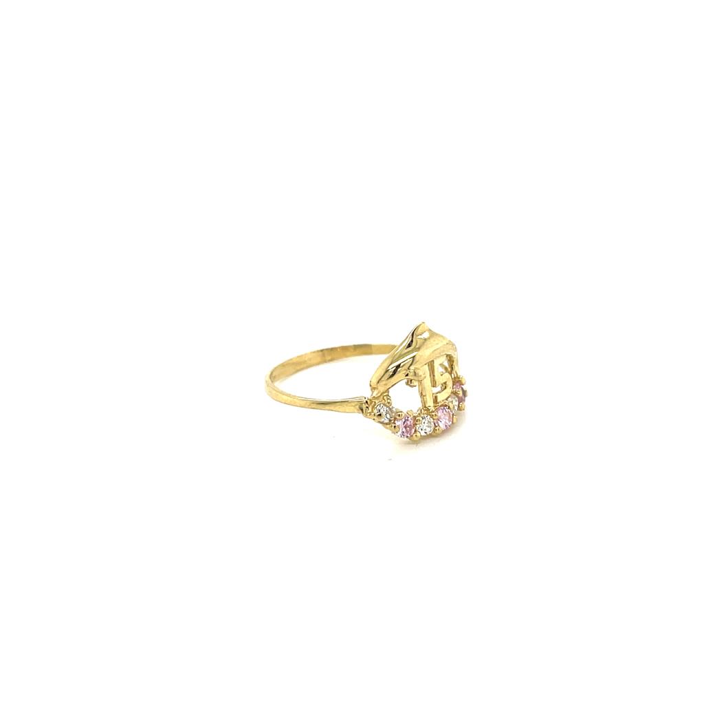 Anillo Oro 10k 15 años #9595