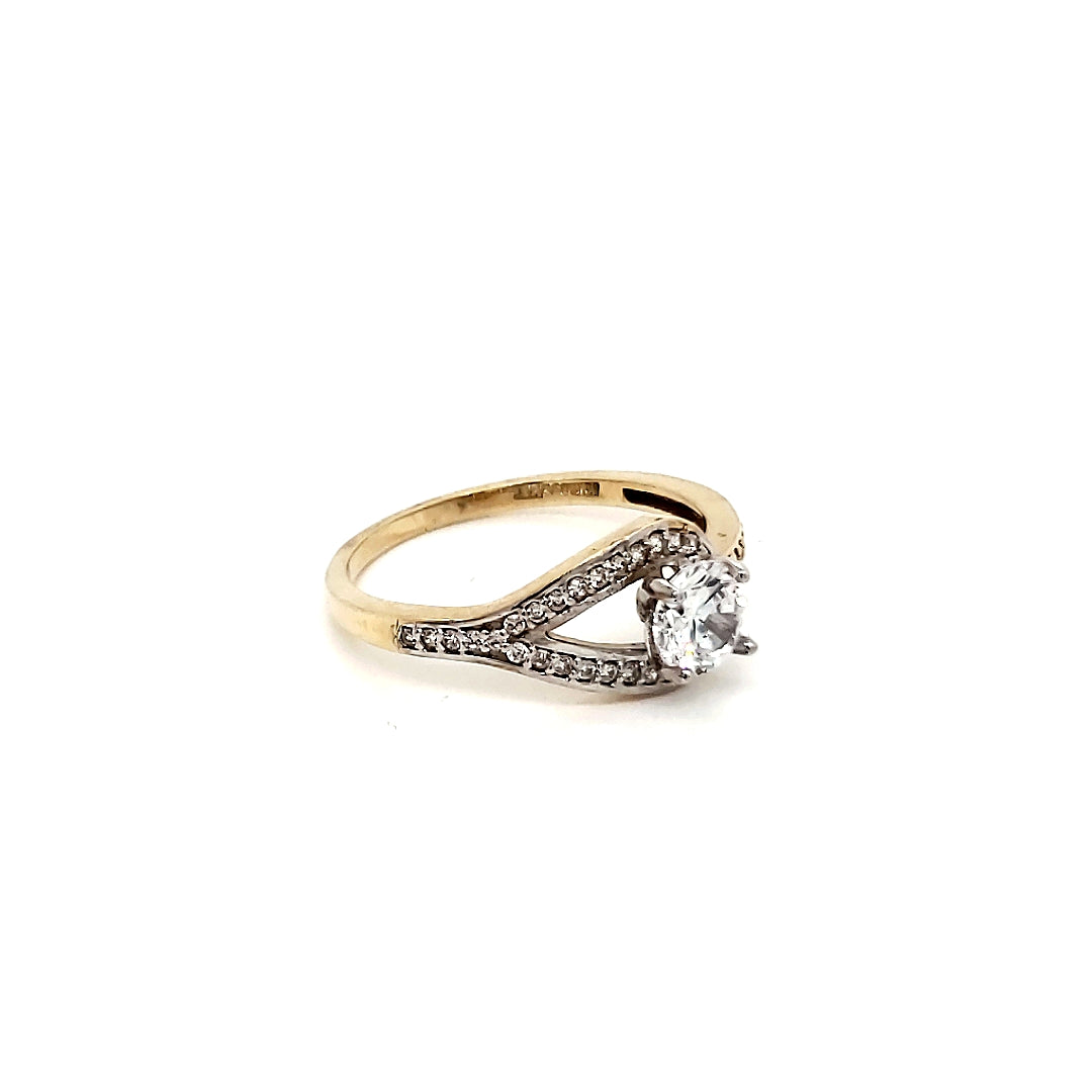 Anillo compromiso Oro 10k #5388