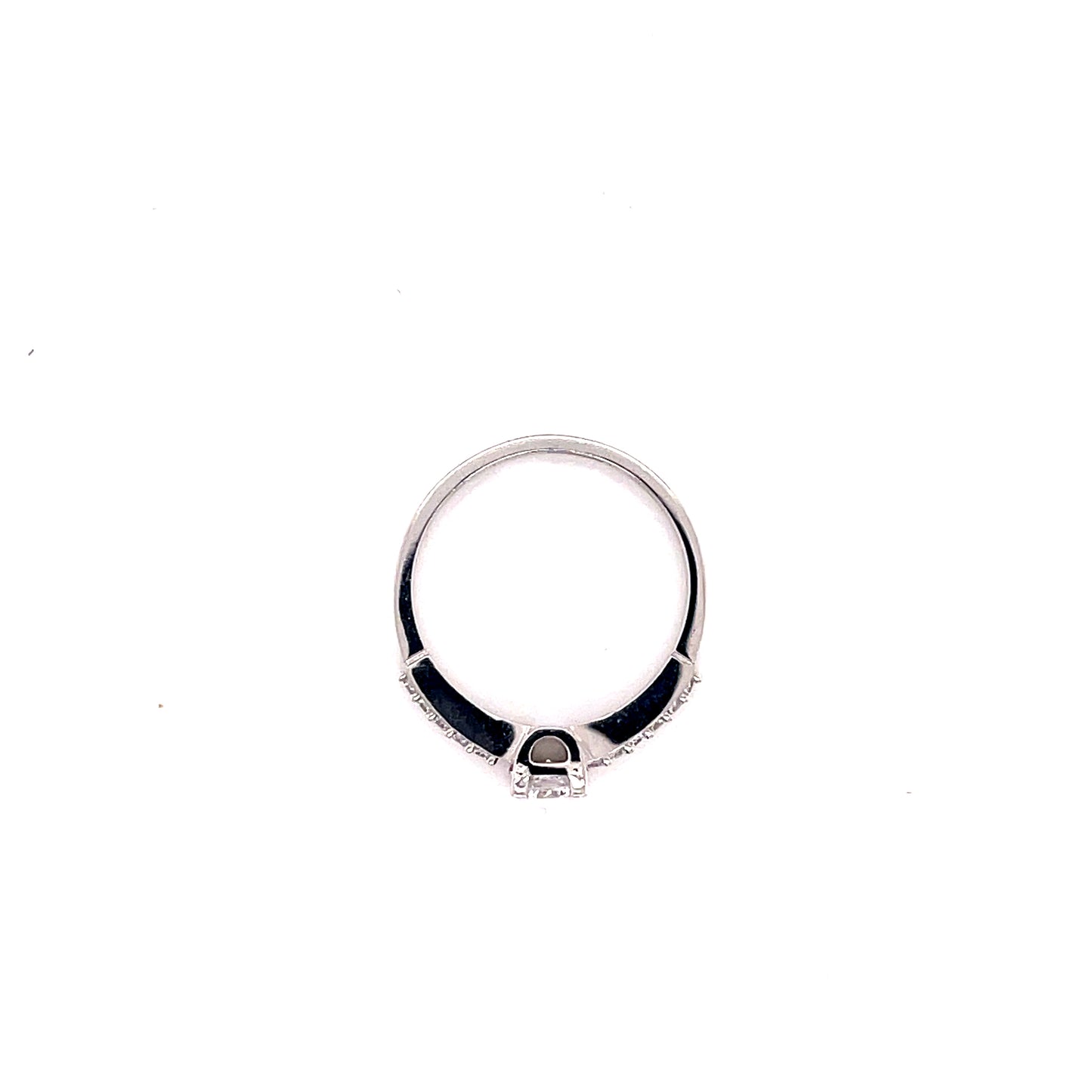 Anillo compromiso Oro Blanco 14k #8103