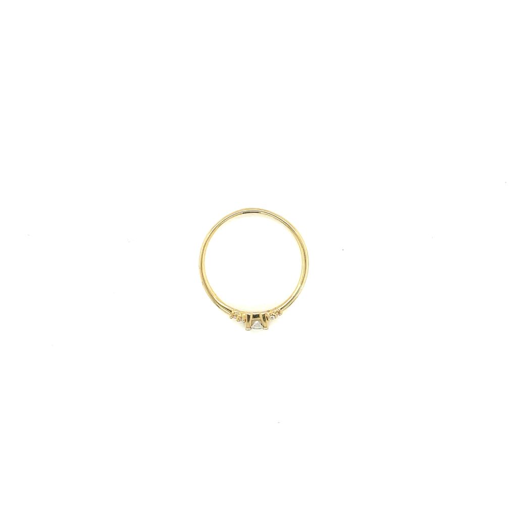 Anillo compromiso Oro Amarillo 10k #9996