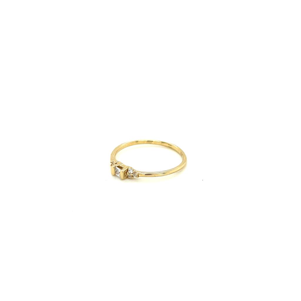 Anillo compromiso Oro Amarillo 10k #9996