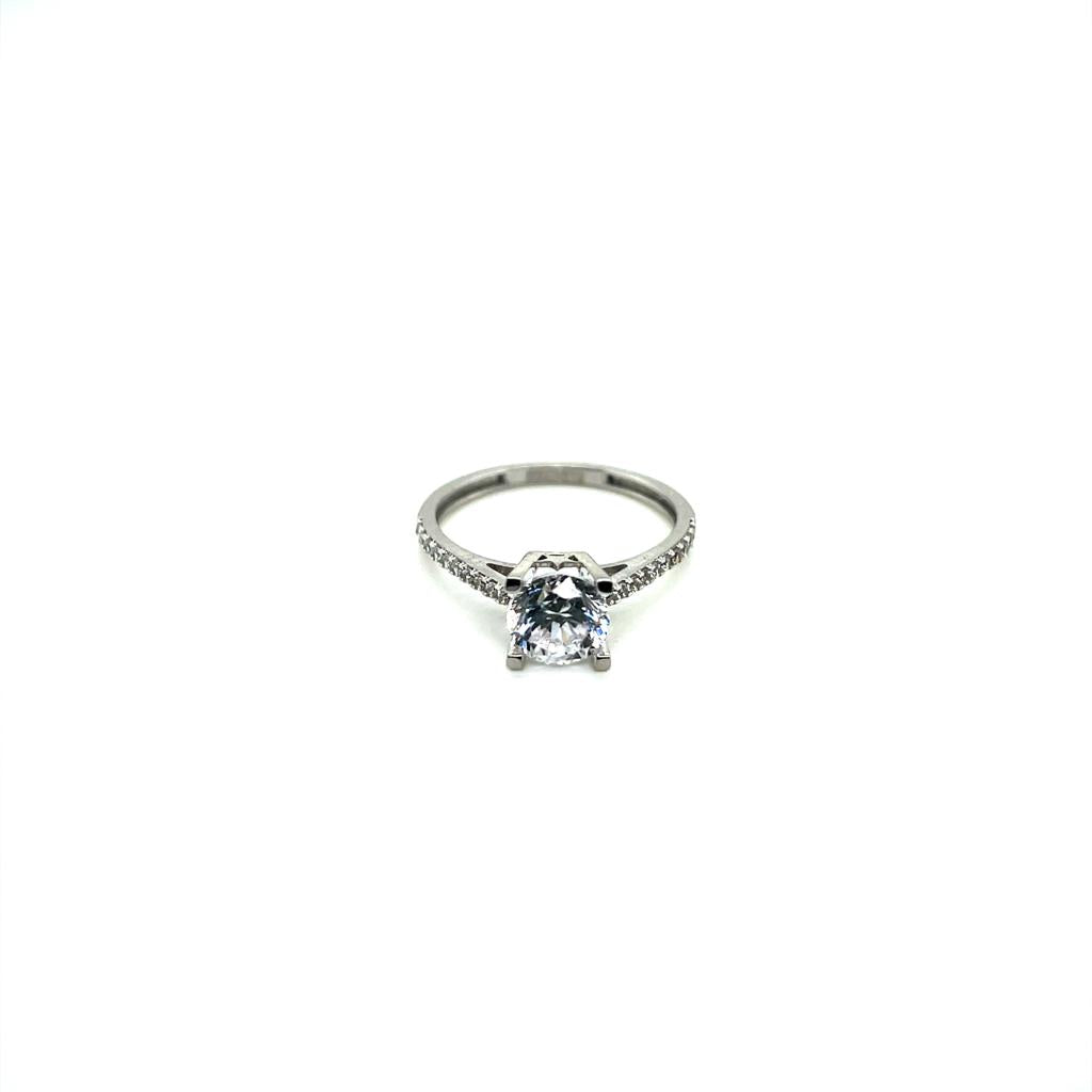 Anillo compromiso Oro Blanco 14k #10318