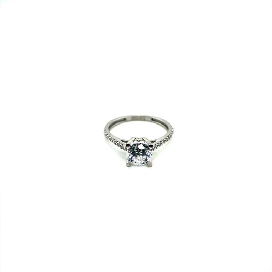 Anillo compromiso Oro Blanco 14k #10318