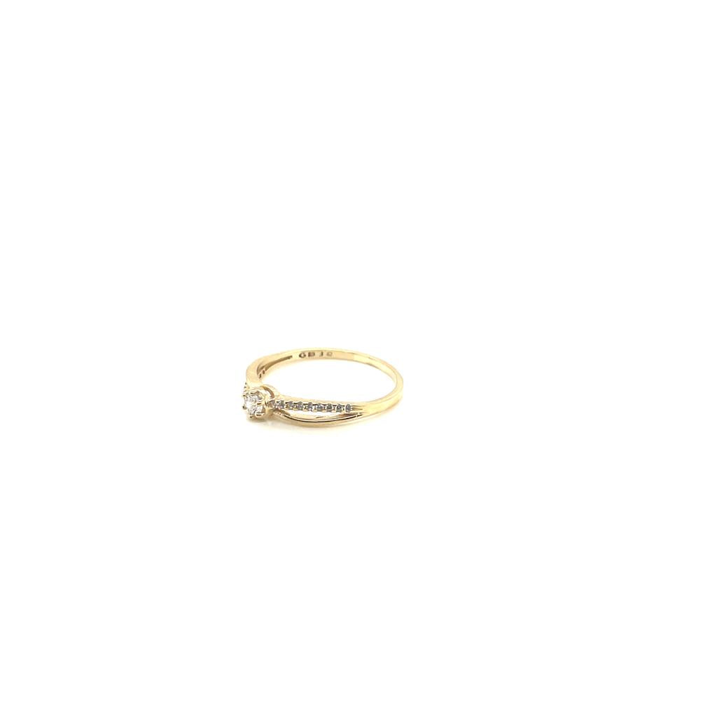 Anillo compromiso Oro 14k Amarillo   #10356