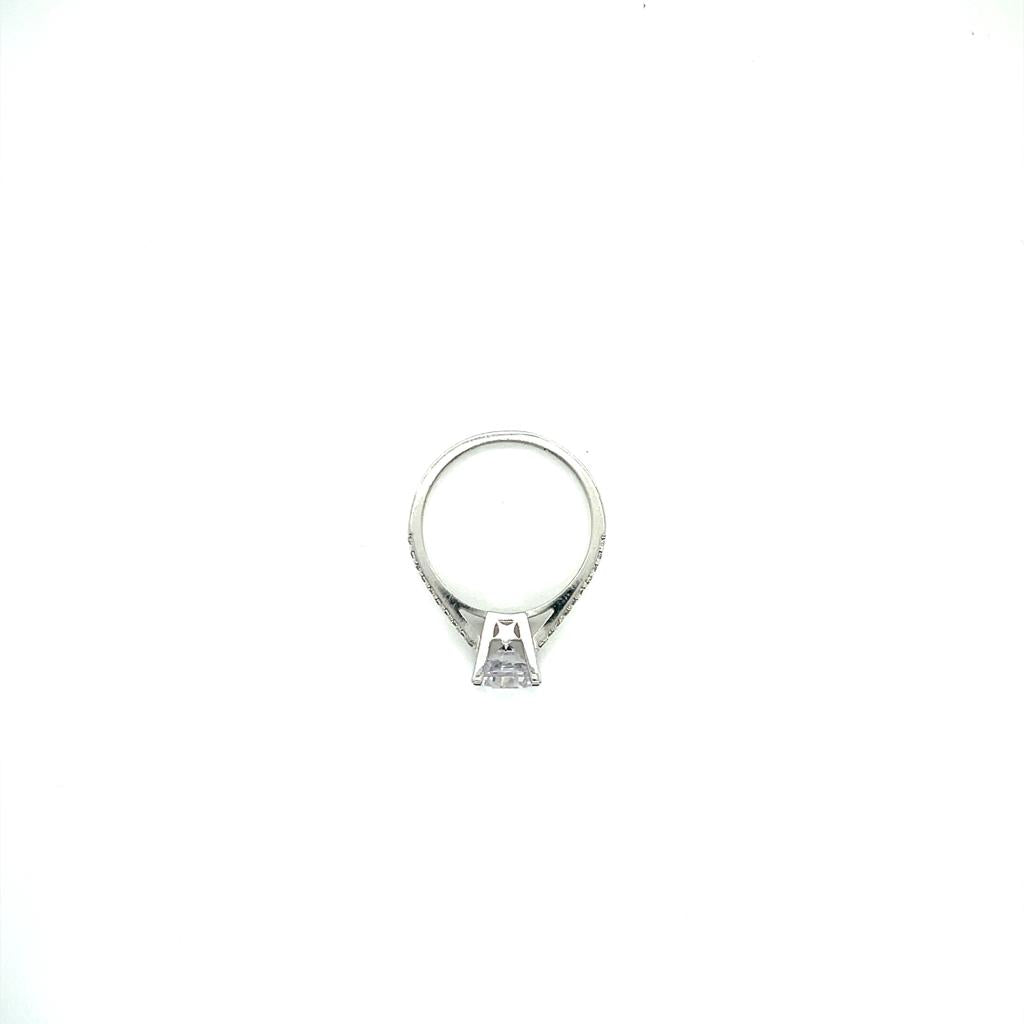 Anillo compromiso Oro Blanco 14k #10318