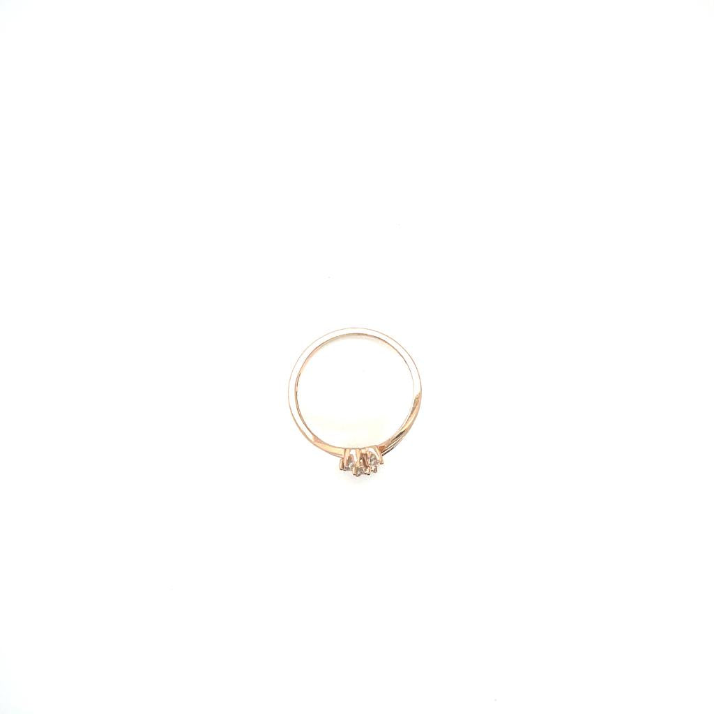Anillo Oro 14k Rosa #10404