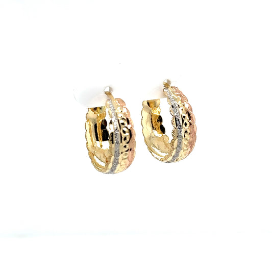 Arracada Oro 14k #11333