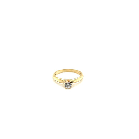 Anillo compromiso Oro 14k Amarillo   #10350