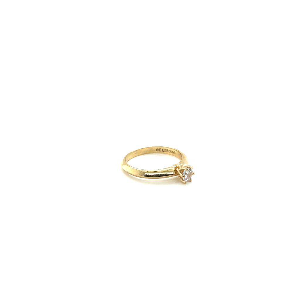 Anillo compromiso Oro 14k Amarillo   #10350