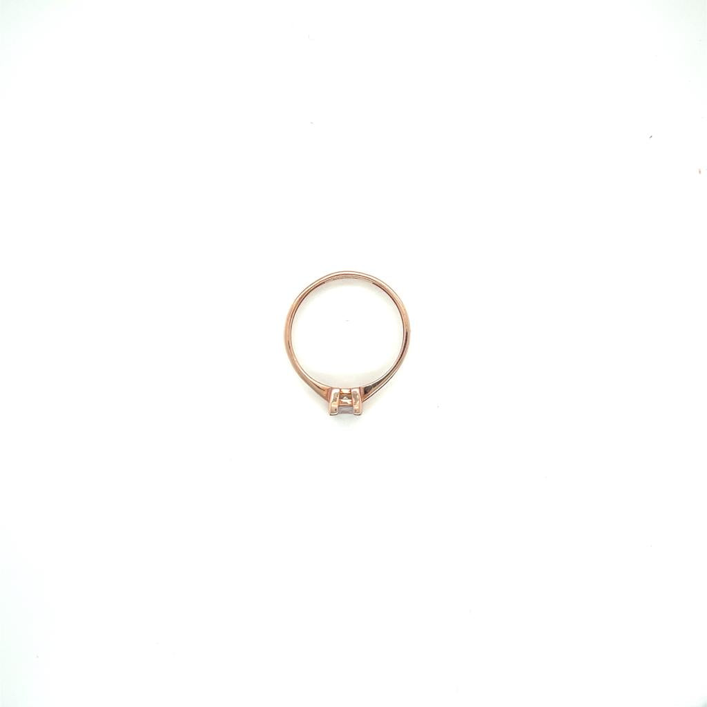 Anillo compromiso Oro Rosa 14k #10308