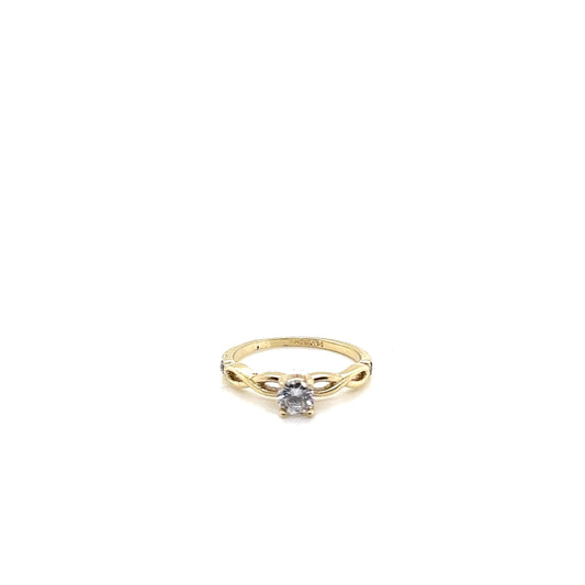 Anillo compromiso Oro 10k #11386
